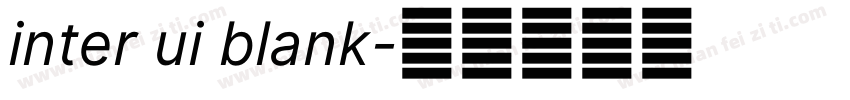 inter ui blank字体转换
